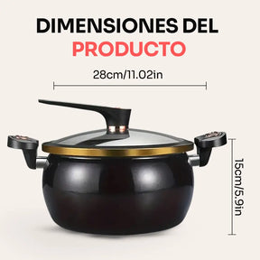 [LLEVATE 2 Y PAGÁ 1] Ollas de Acero Inoxidable Doble Antiexplosión 8 en 1 + Kit de Utensilios | ¡ÚLTIMAS UNIDADES!